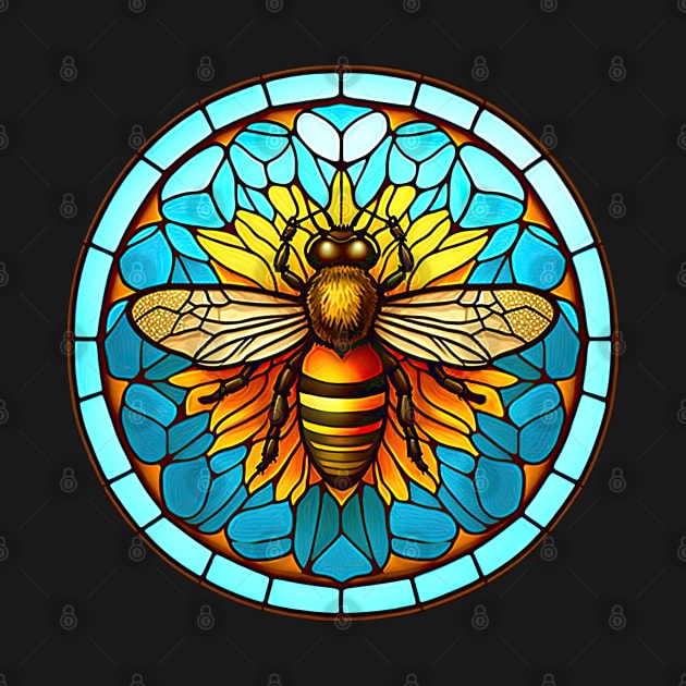 Bee on a Sunflower by BellaDatura
