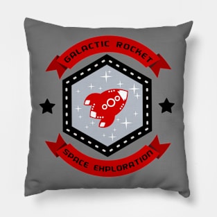 Galactic Rocket Pillow