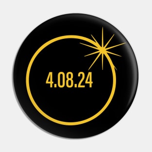 4.08.2024 total solar eclipse Pin