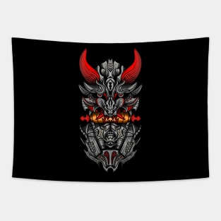 Oni mask mecha Tapestry