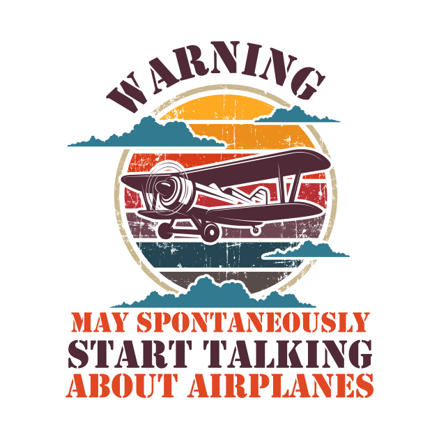 WARNING MAY SPONTANEOUSLY START TALKING ABOUT AIRPLANES SUNSET by HomeCoquette