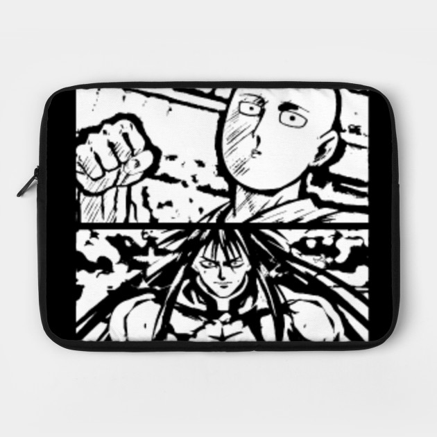 One Punch Man Saitama Vs Suiryu One Punch Man Saitama Vs Suiryu Laptop Case Teepublic Au