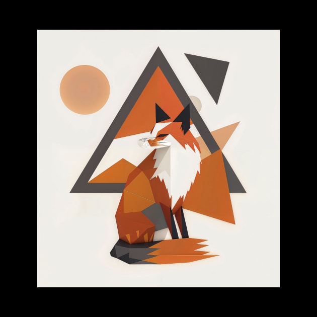 Abstraction Wild fox: Abstract Nature Art by Creative Art Universe