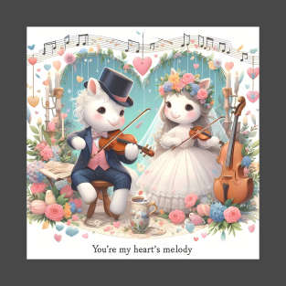 Two cute unicorns - melody T-Shirt