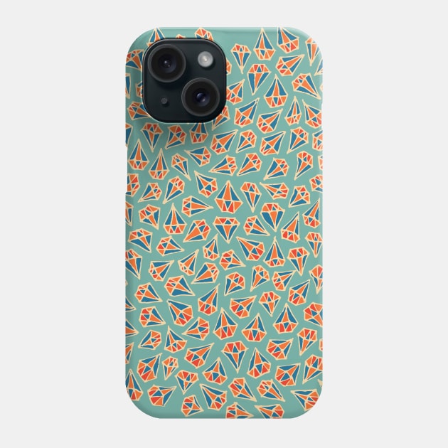 Mint Diamonds Phone Case by zeljkica