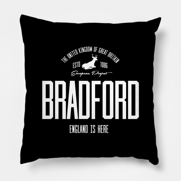 Great Britain, England, Bradford Pillow by NEFT PROJECT