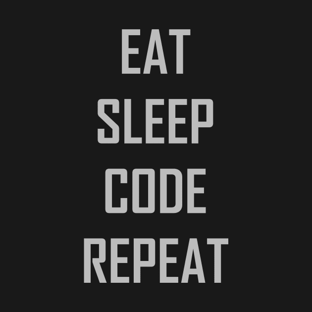 Eat sleep code repeat by YiannisTees