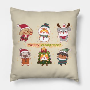 Merry Woofmas! Pillow