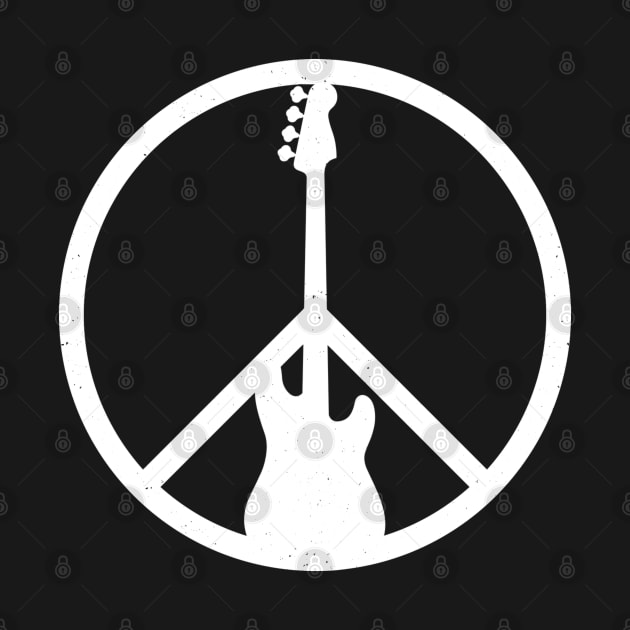 Bass Guitar Peace Sign by blueversion