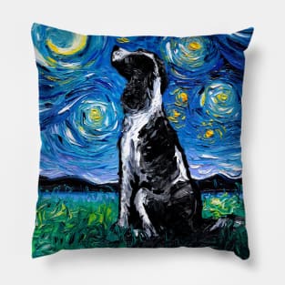 Black and White English Springer Spaniel Night Pillow