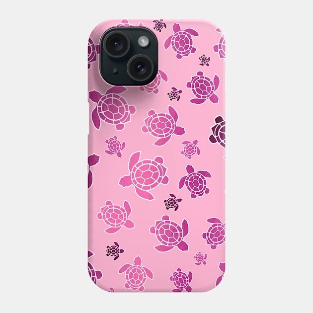 PINK Sea Turtle Love Phone Case by SartorisArt1