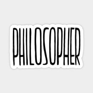 Philosopher, handwritten, Philosophy Magnet