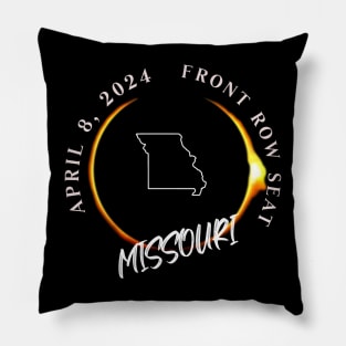 2024 Missouri Eclipse Front Row Seat To Total Darkness Pillow