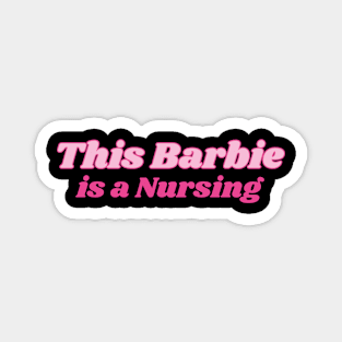 Nurse Barbie Magnet