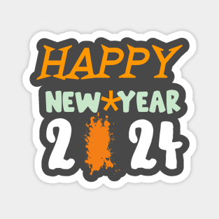 Happy new year 2024 Magnet
