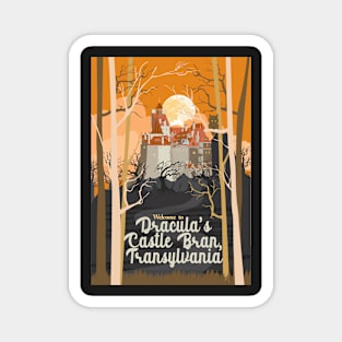 Travel Poster Transylvania, Bran castle, Dracula 3 Magnet