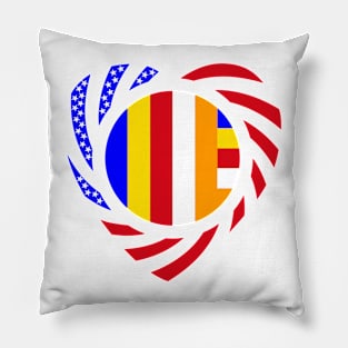 Buddhist Murican Patriot Flag Series (Heart) Pillow