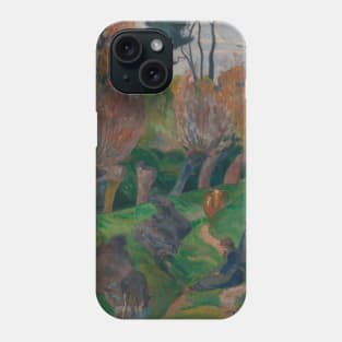 Brittany Landscape with Cows by Paul Gauguin Phone Case