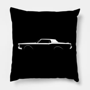 Lincoln Continental Mark III Silhouette Pillow