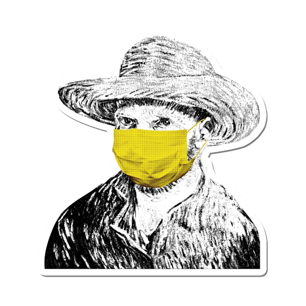 Van Gogh Wearing Mask by SybaDesign