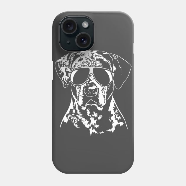 Funny Catahoula Leopard Dog with sunglasses Phone Case by wilsigns