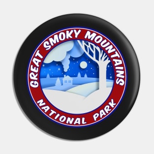 Great Smoky Mountains National Park Log Cabin Night 2 Pin