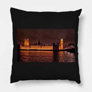 Westminster by Night Pillow