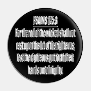 Psalm 125:3 King James Version Pin