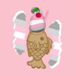 Pride Taiyaki design, 2nd wave (demigirl) T-Shirt