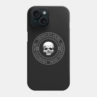 Memento Mori III - Memento Mori Skull Logo - Skeleton Art - Latin Phrase Quotes Phone Case