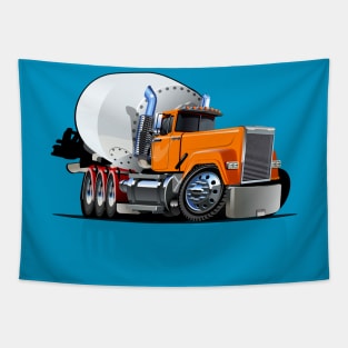 Cartoon Mixer Truck Tapestry