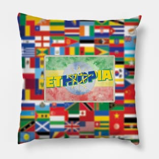 Ethiopia Vintage style retro souvenir Pillow