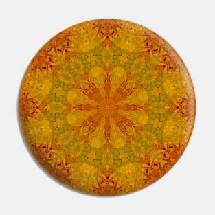 Sun Flower Mandala Pin