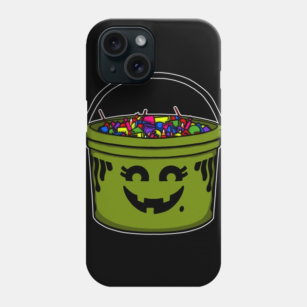 McWitch Trick or Treat Pail Phone Case by BrianPower