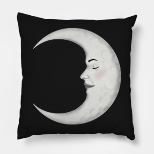 Lady on the Moon Pillow