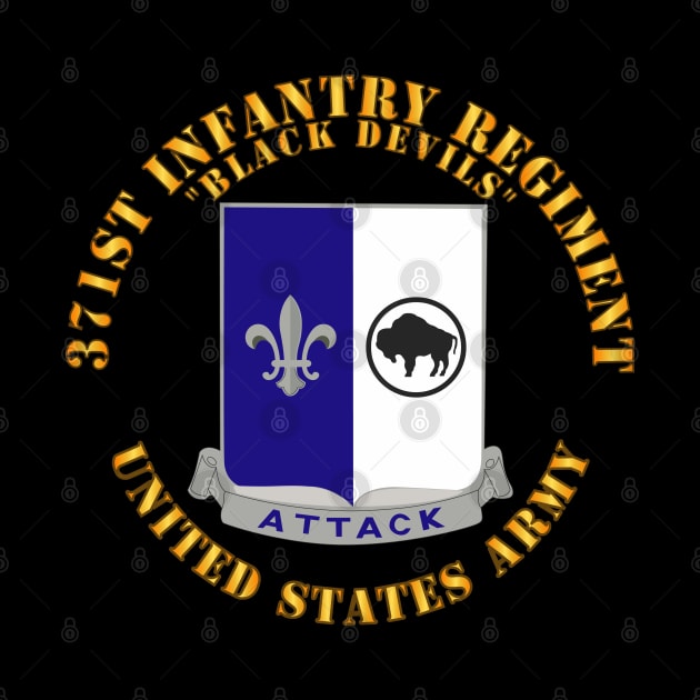 371st Infantry Regiment - DUI (V0) - Black Devils by twix123844