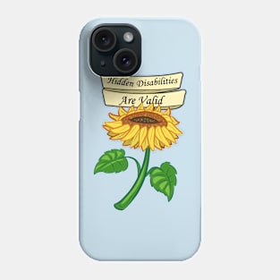 Hidden Disability Sunflower Phone Case