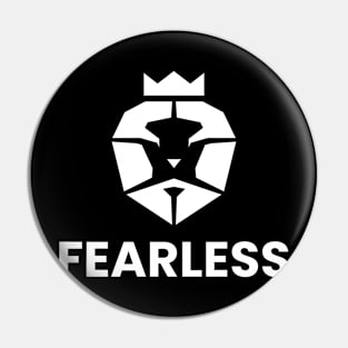 Fearless Lion Design Pin