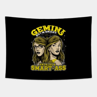 Gemini Zodiac Sign Smart and Smart-Ass Tapestry