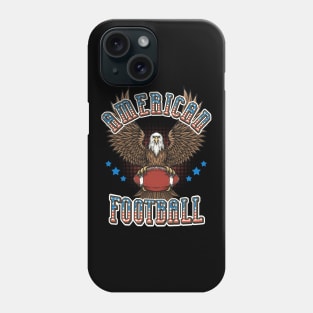 American Football USA Flag Bald Eagle Sports Fan Phone Case