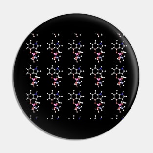 Psilocybin Molecule Pin