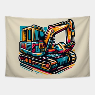 Excavator Tapestry