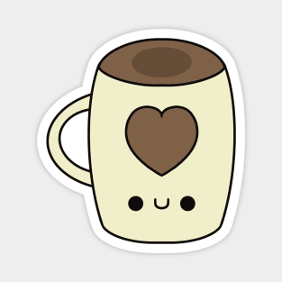 Cute Cup Of Coffee - Kawaii Coffee Magnet