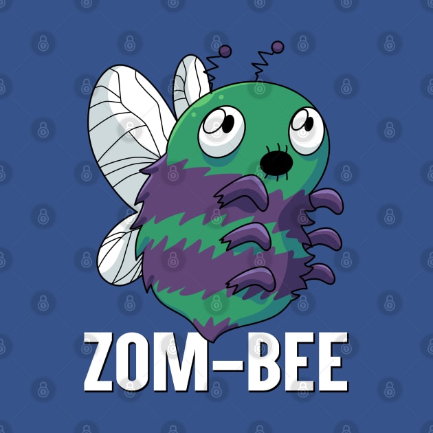 Zom-Bee Cute Bee Zombie English Funny Word Play by Coconil