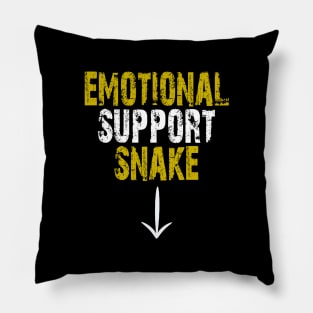 offensive funny emotional support snake Pillow