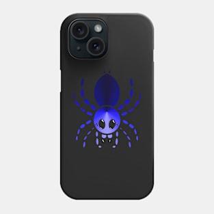 Colorful Cartoon Tarantula (Blue) Phone Case