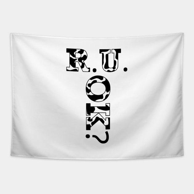 r u ok | are you ok | ru ok Tapestry by OrionBlue