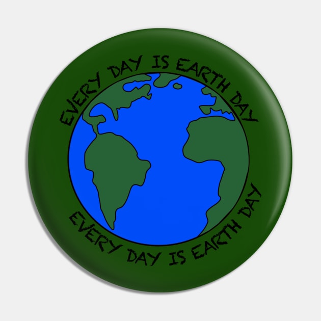 Every Day Is Earth Day Pin by salmajrh