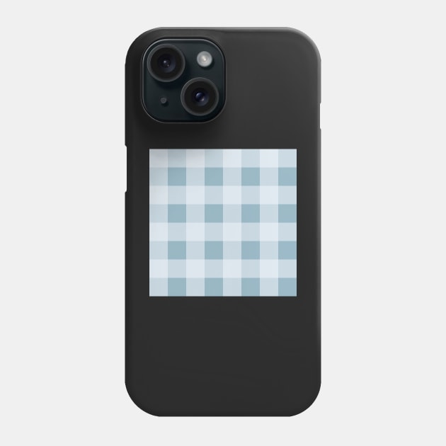 Turquoise and Pale Blue Plaid Phone Case by A2Gretchen