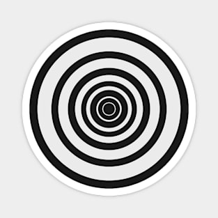 monochrome op art design Magnet